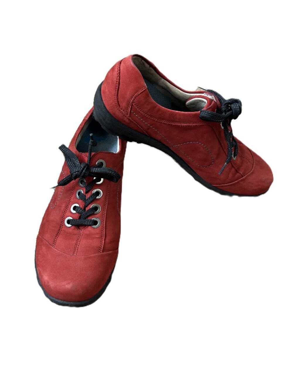 Waldlaufer Dana Holma Red Suede Lace Up Shoe UK 7.5 US 10
